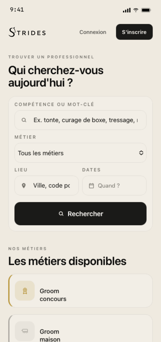 Recherche de prestataire